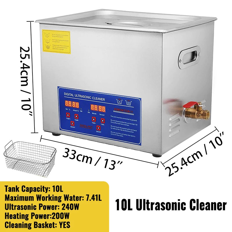 **** Ljustra Ultrasonic Cleaner 1.3-30L Powerful Digital Jewelry Washing Machine