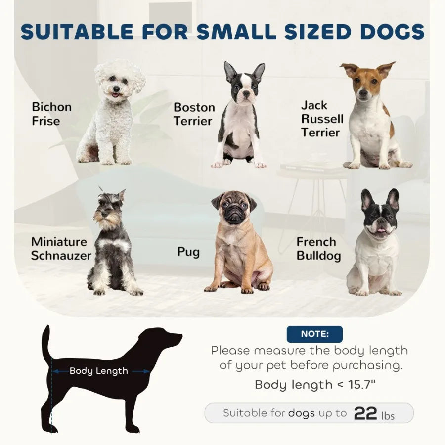 PawHut Pet Sofa Bed Couch with Storage for Small Dogs and Cats