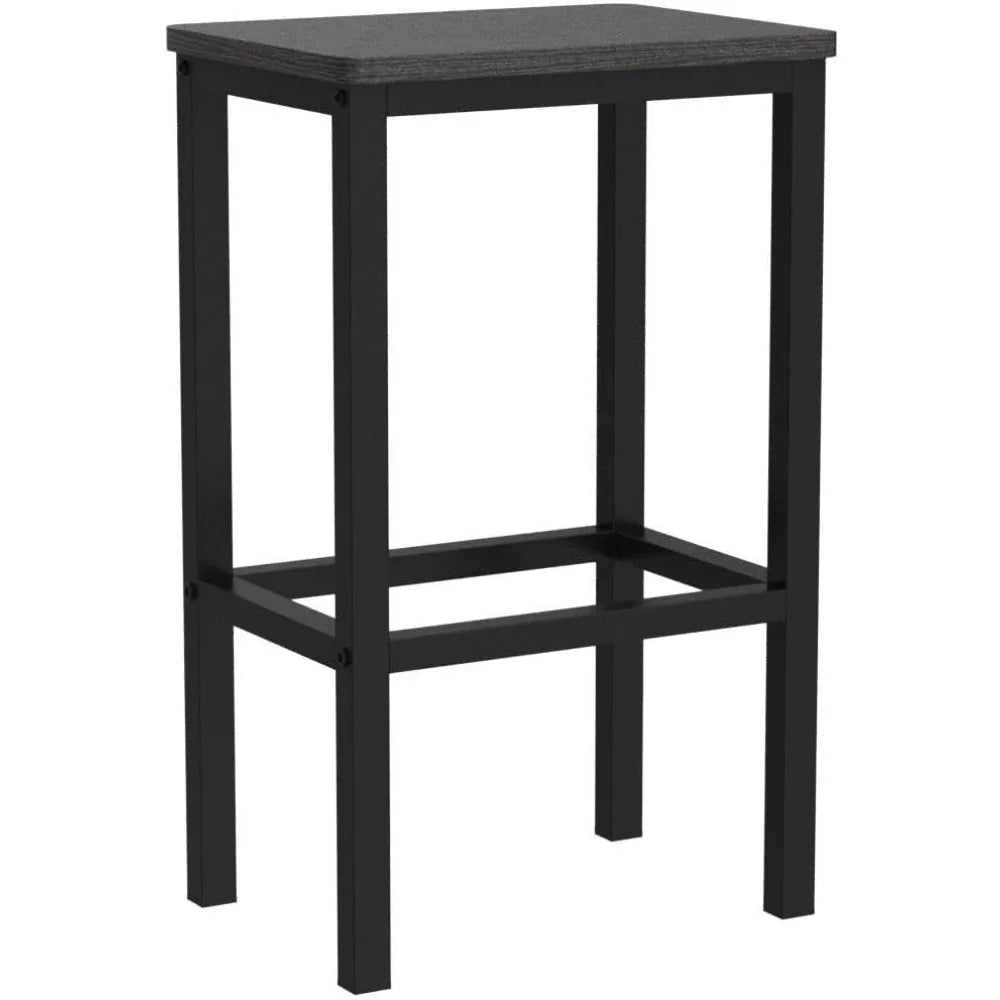 Bar Stools Set of 2 Industrial Kitchen Breakfast Chairs Footrest