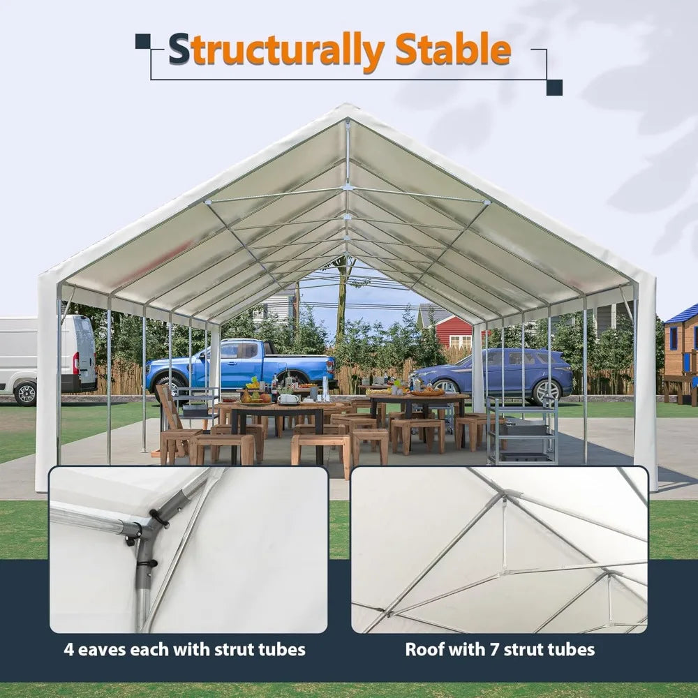 20x40ft Heavy Duty Outdoor Party Tent Wedding Carport Canopy Shelter