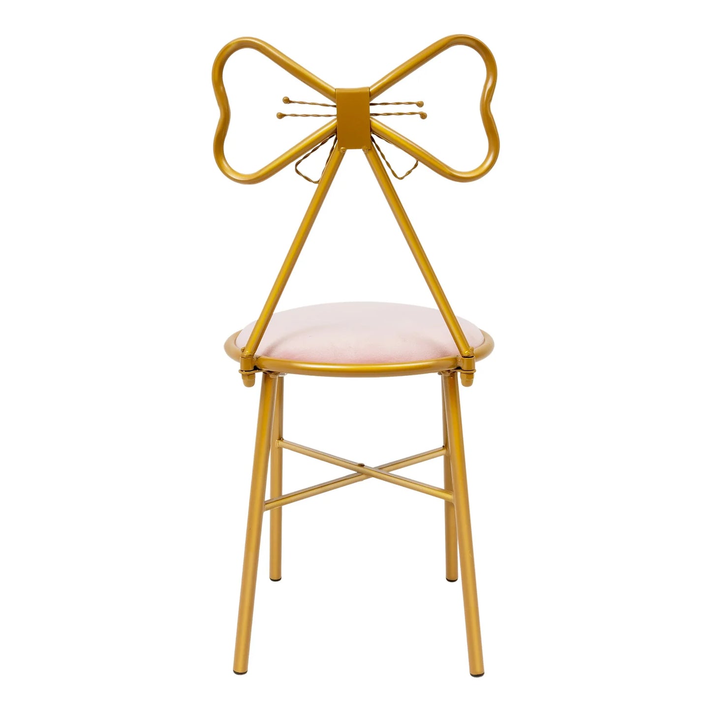Butterfly Shaped Vanity Chair Makeup Stool Dining Chair with Backrest