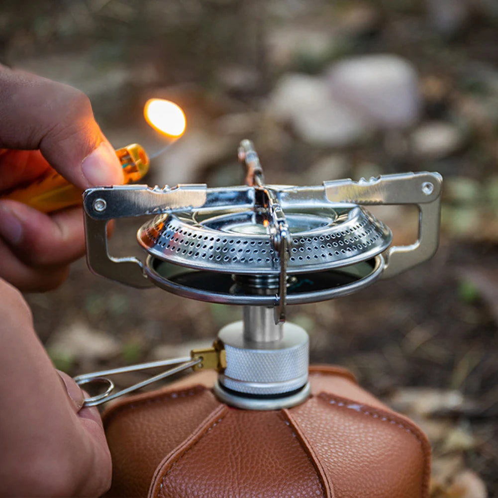 Portable Outdoor Camping Gas Stove Lightweight Adjustable Flame Hiking