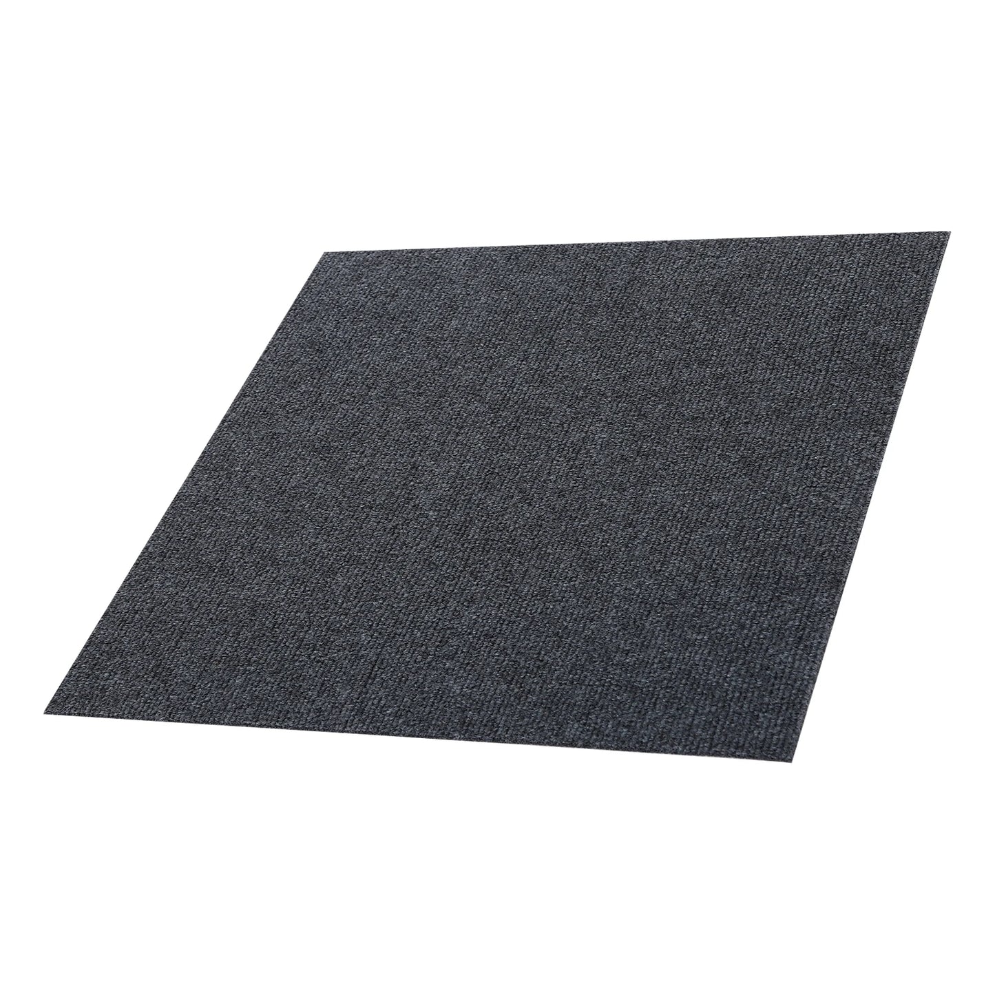 20PCS Self-adhesive Dark Grey Square Carpet Tiles for Home and Hotel
