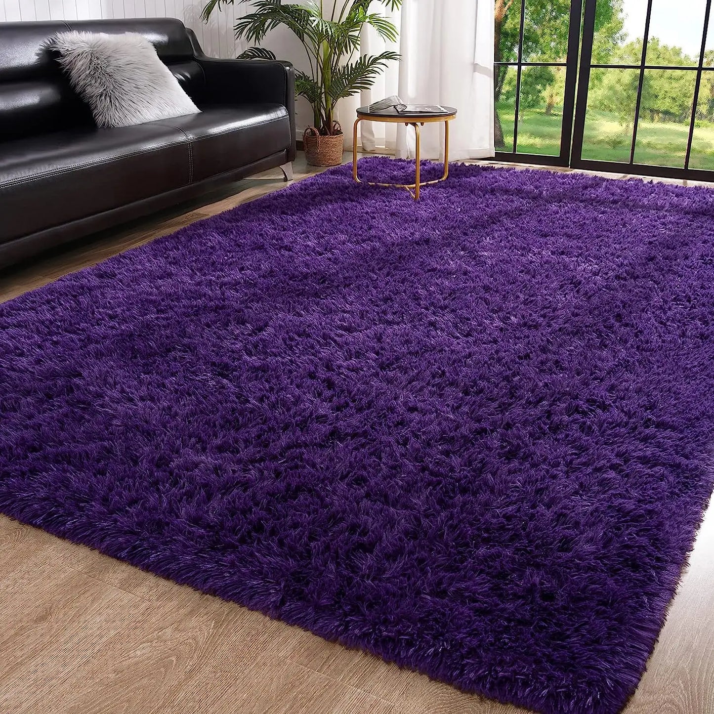 Fluffy Area Rugs for Bedroom Living Room Soft Fuzzy Non Slip Carpet