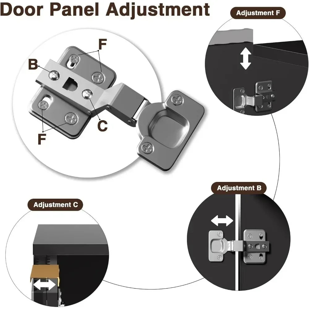 Ljustra Modern Fluted Storage Cabinet Sideboard with 3 Drawers and Doors