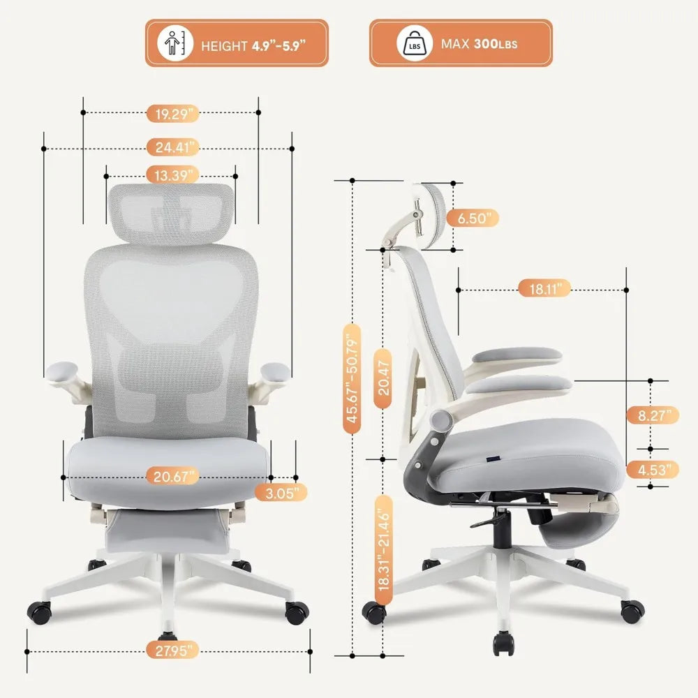 Foldex Ergonomic Folding Office Chair with Lumbar Support and Armrests