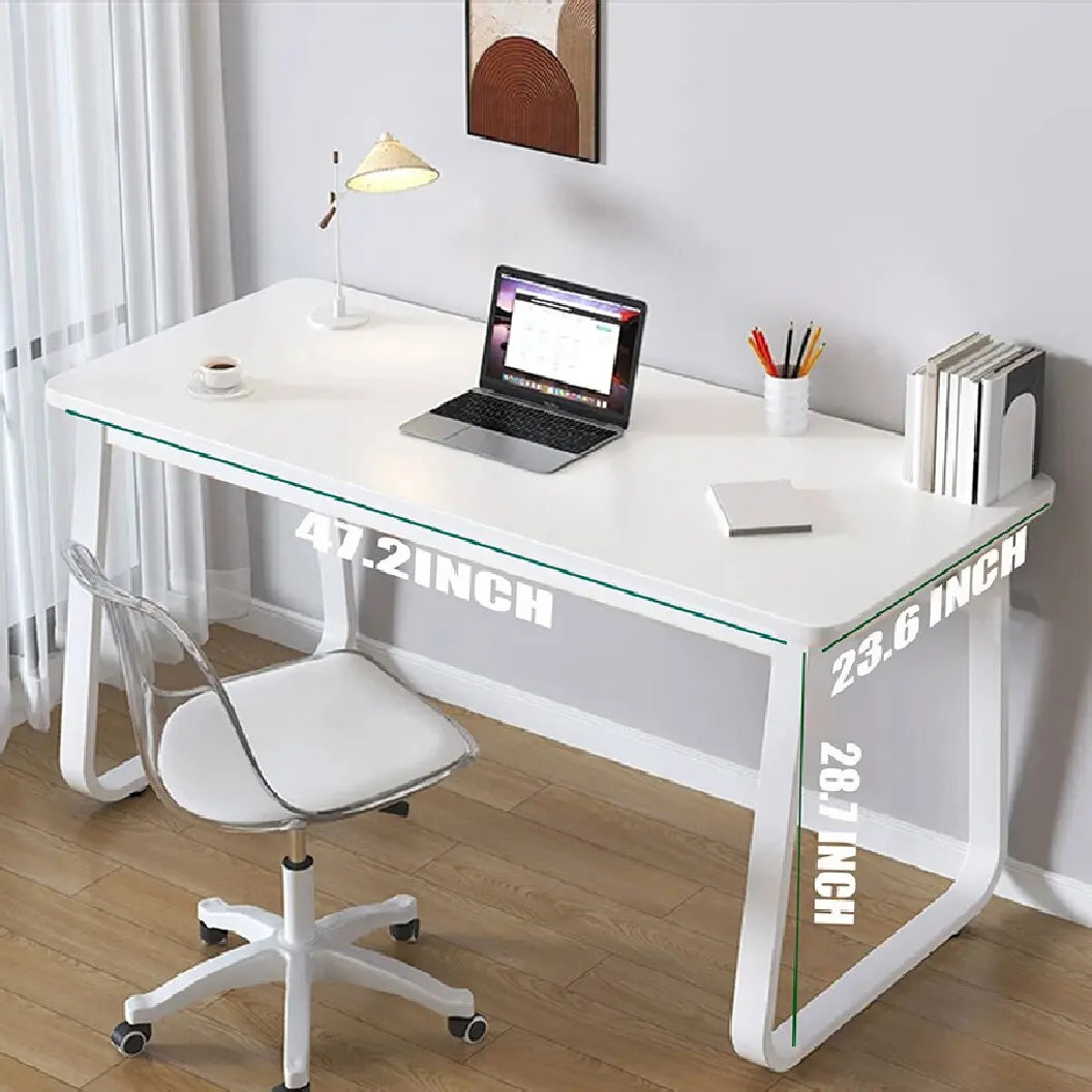Ljustra Modern Simple White Computer Desk Small Writing Table for Office