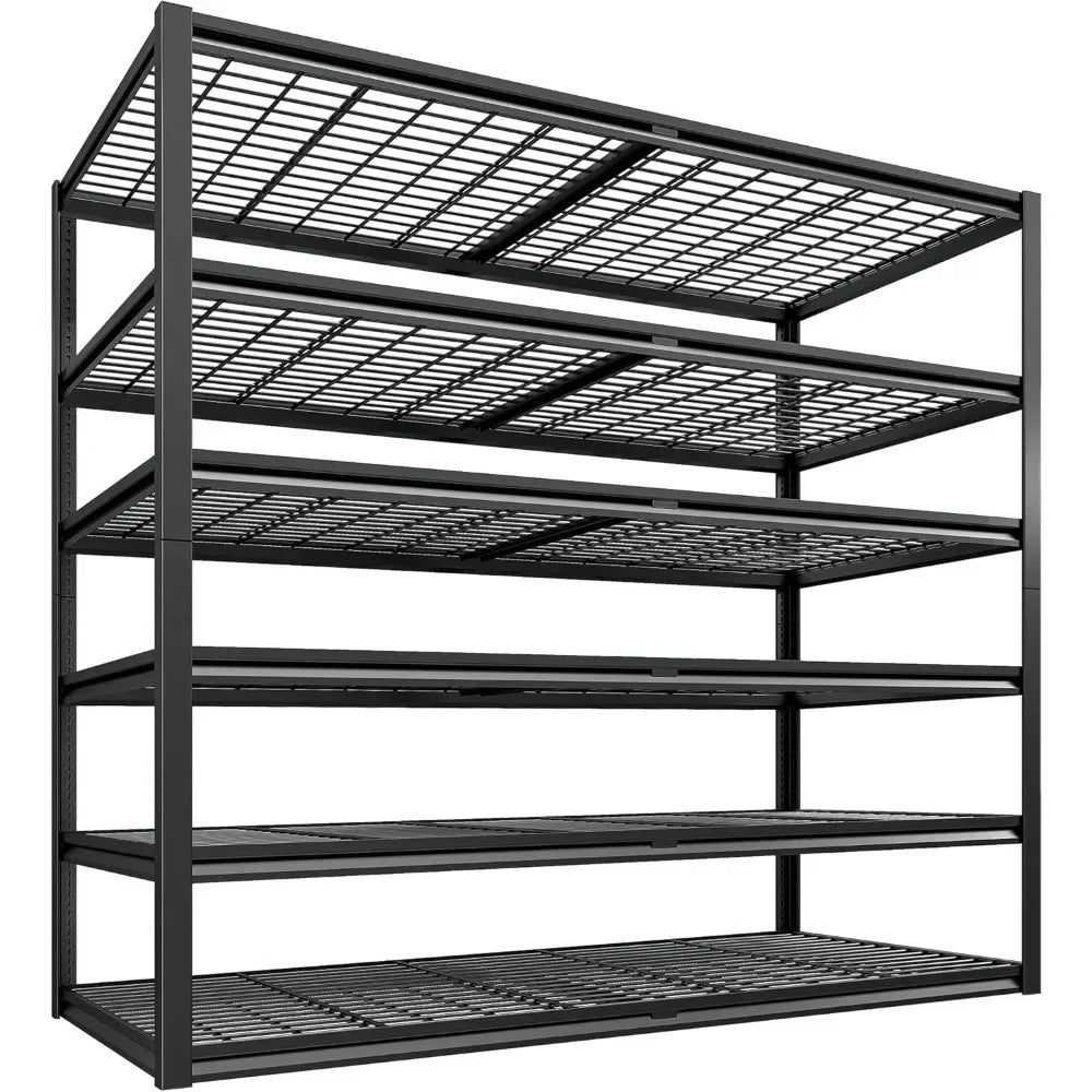 Heavy Duty 6 Tier Garage Shelving 3500 LBS Adjustable Metal Storage