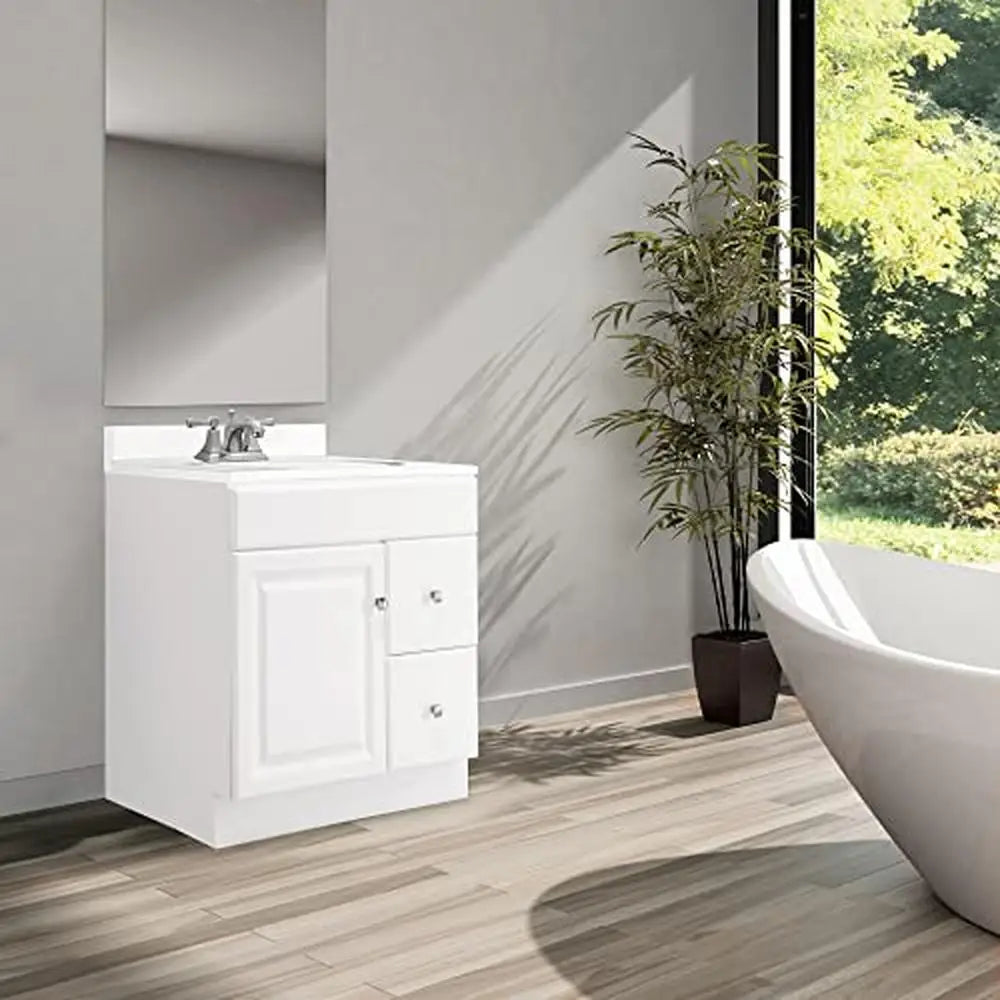 Bathroom Vanity Storage Cabinet 30x18 Water Resistant Unassembled