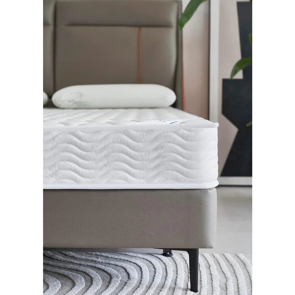 Ljustra 6 Inch Hybrid Twin Bed Mattress Pocketed Coil High Density Foam