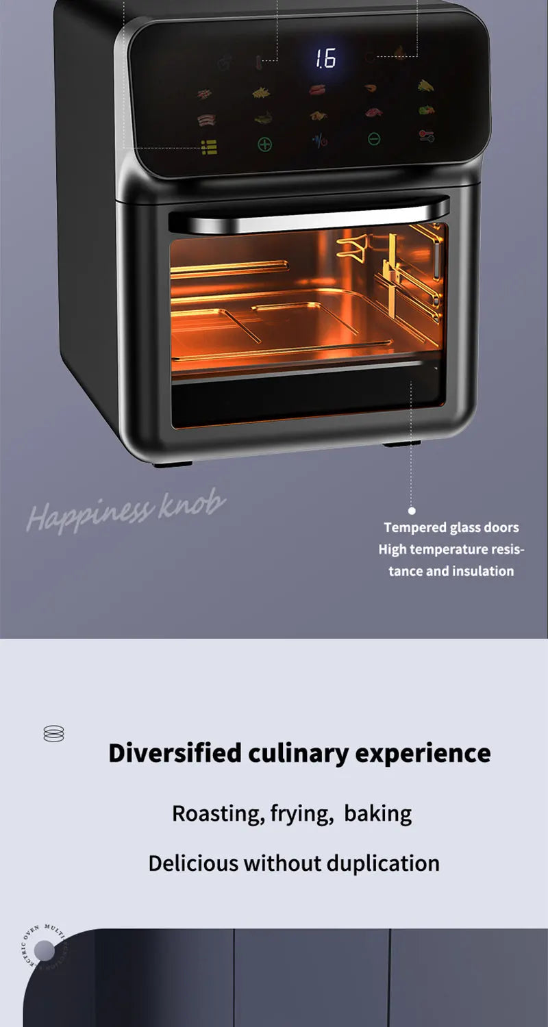 Ljustra 12L Electric Air Fryer Large Capacity Convection Oven Kitchen Appliance