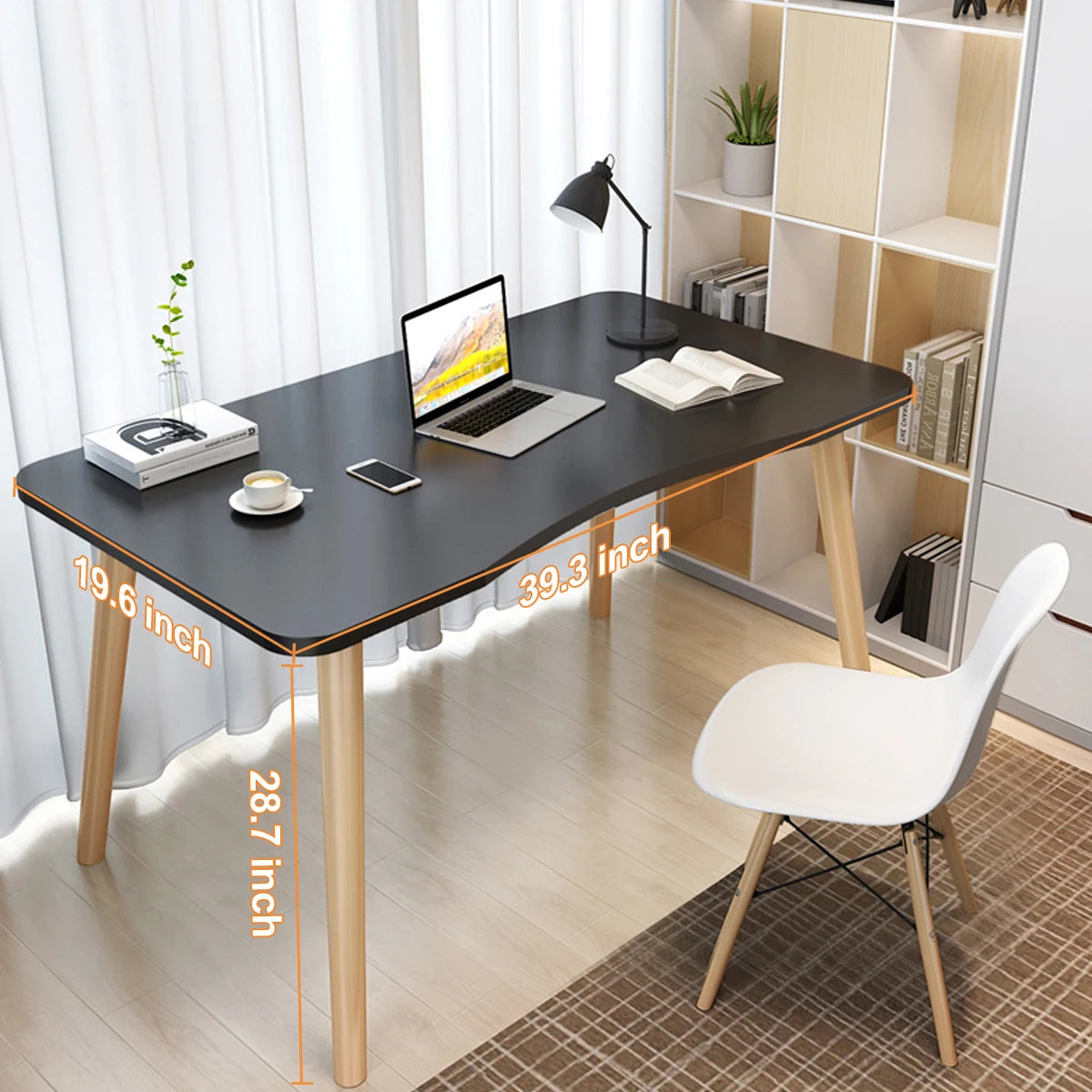 Modern Computer Desk Simple Style Home Office Vanity Study Desk