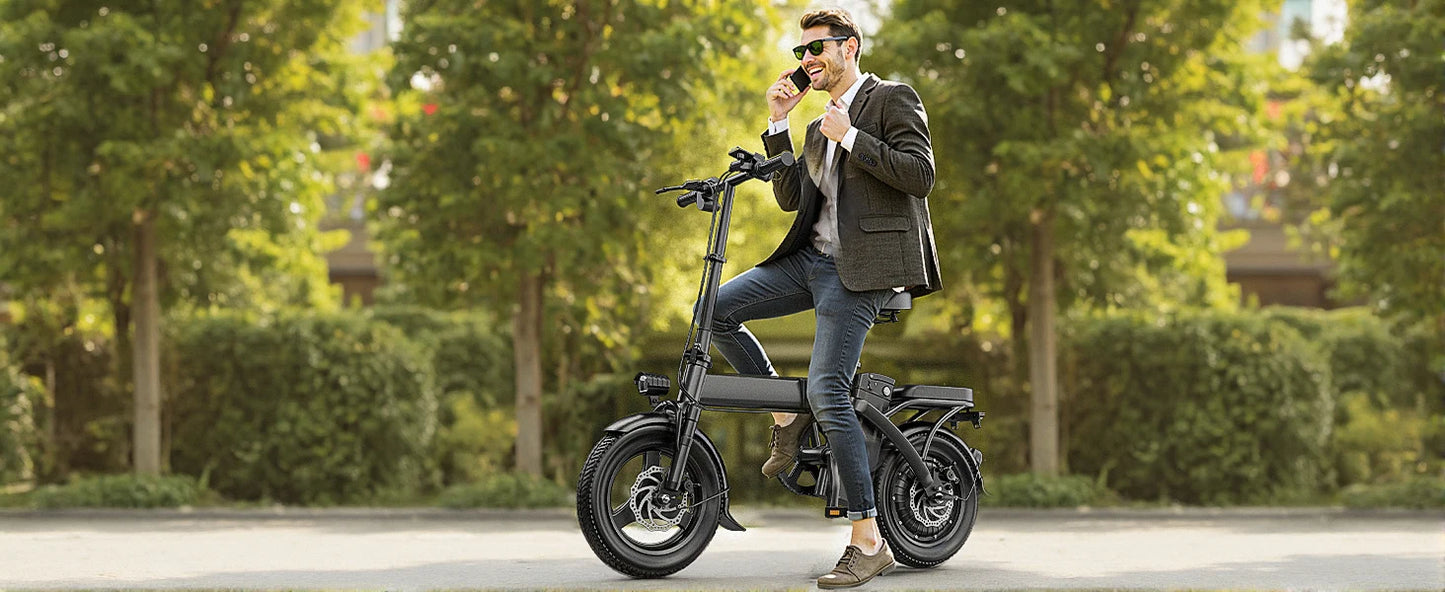 Ljustra F6PRO Electric Bike Commuter 40Miles Range 48V15AH Folding E-bike