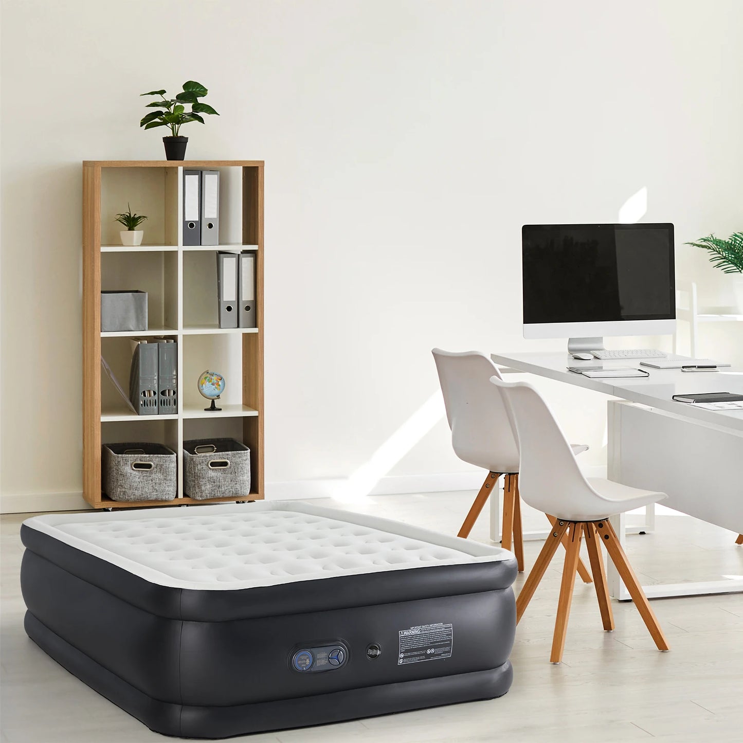 Ljustra Queen Twin Size Air Mattress Double Height Non-Slip 660 lbs