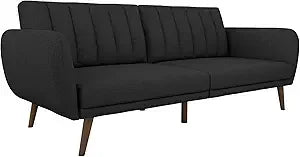 Ljustra Brittany Futon Sofa Bed 82 Inch Modern Sleeper Couch