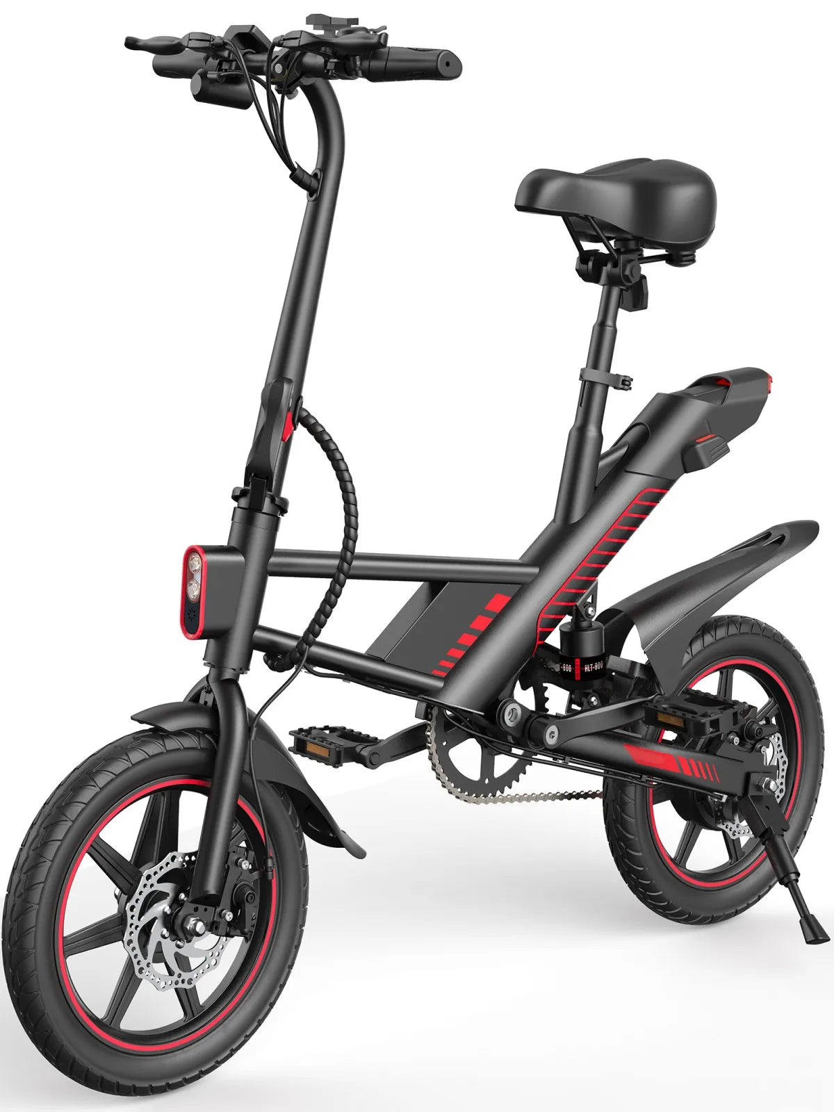 Ljustra 14" Electric Bike 450W Adults Mini Electric Bicycle 18.6MPH