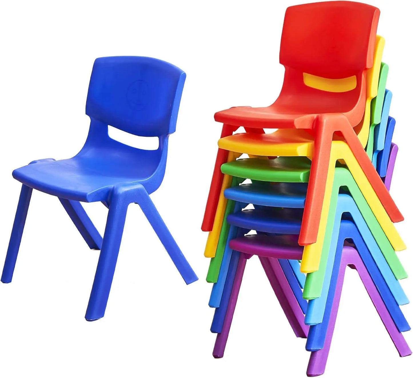 12Pcs Stackable Kids Chairs Flexible Seating for Toddlers and Children