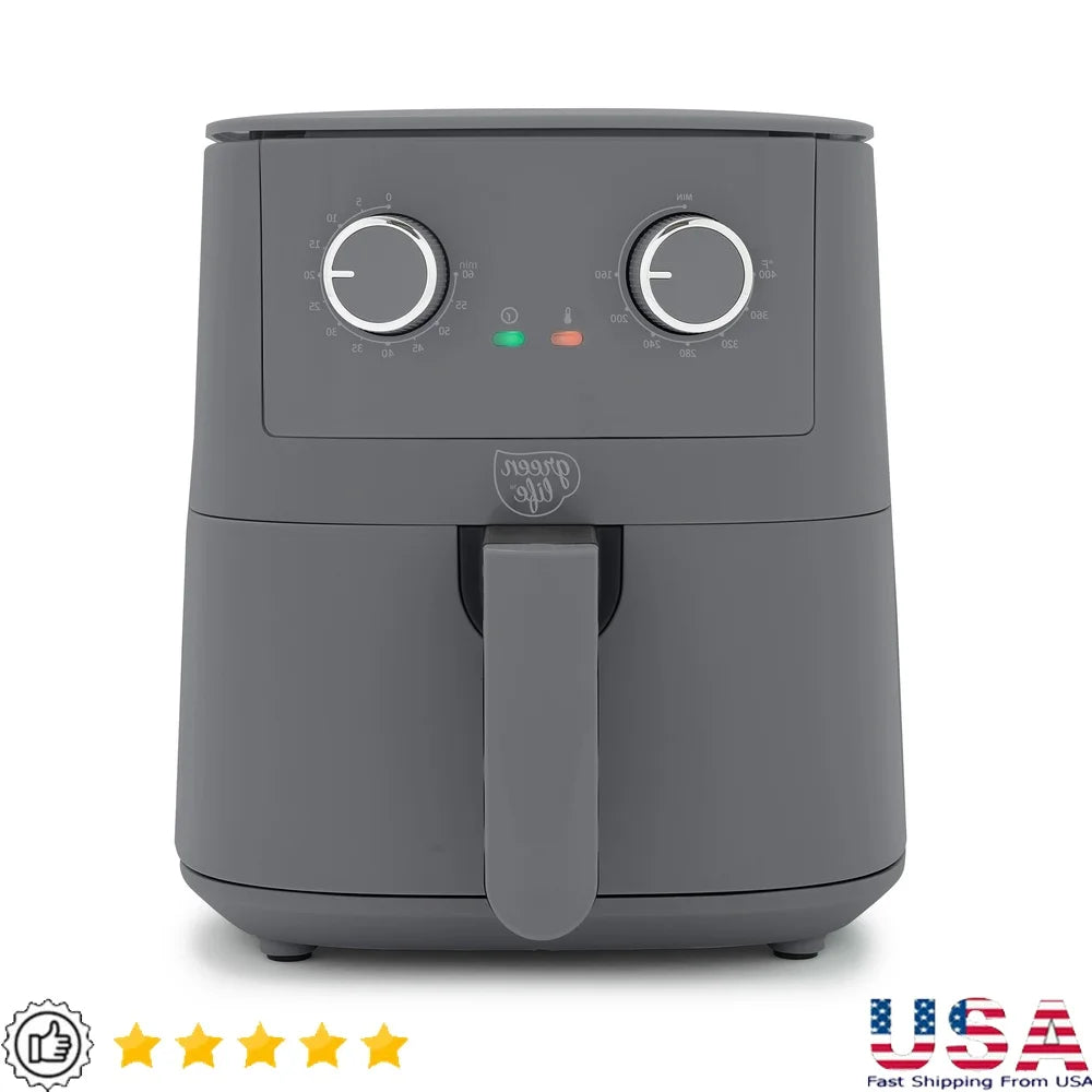 Ljustra 4.5QT Air Fryer Ceramic Nonstick Healthy Cooking Appliance