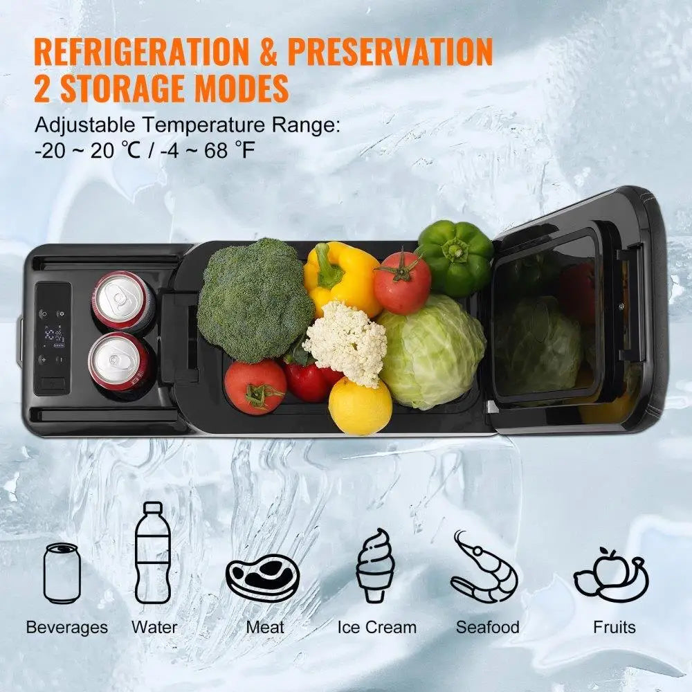 Portable Car Refrigerator Freezer 15L Compressor for Home Travel Camping