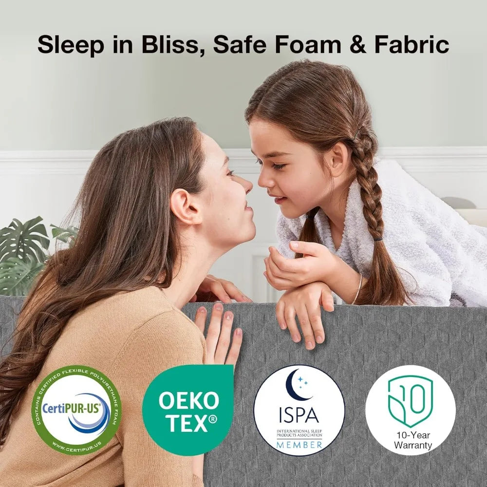 Ljustra Twin Mattress Kids 5 Inch Gel-Infused Memory Foam Cool Touch
