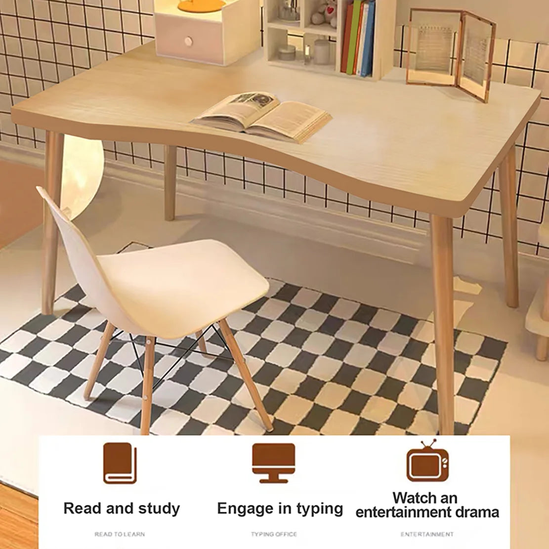 Modern Computer Desk Simple Style Home Office Vanity Study Desk