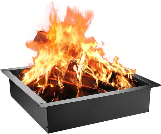 Fire Pit Ring 36 Inch DIY Steel Insert Outdoor Patio Backyard Heating