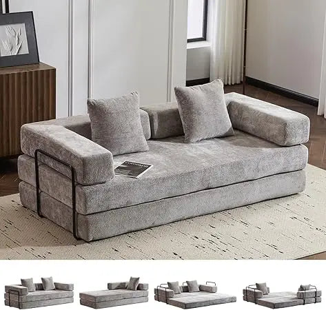 Ljustra 4-in-1 Convertible Folding Sleeper Sofa Bed Couch