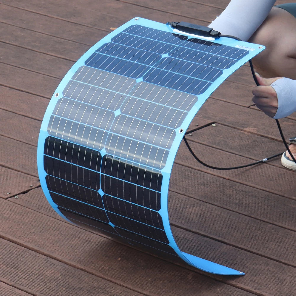 12V Solar Panel 150W 300W 450W Flexible Photovoltaic Charger for Camping