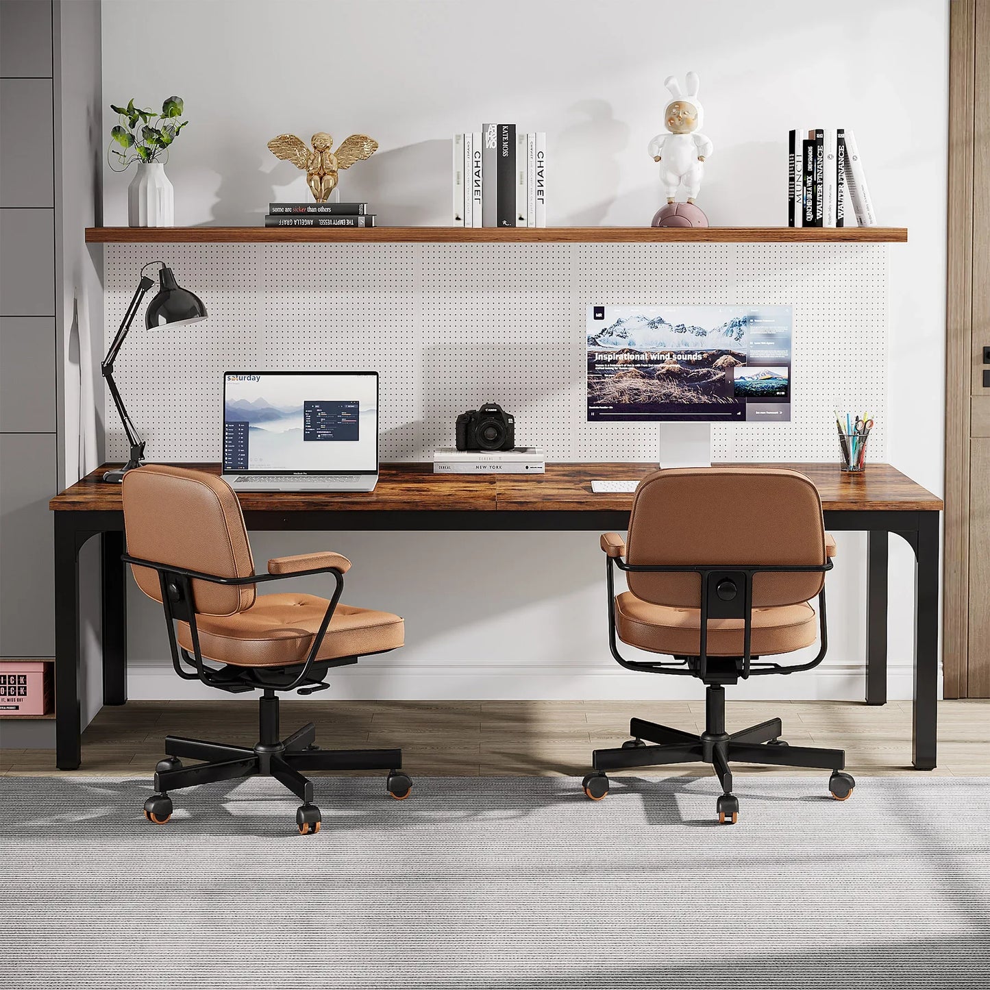 Ljustra 78.7 Inch Extra Long Computer Desk for Home Office Workstation
