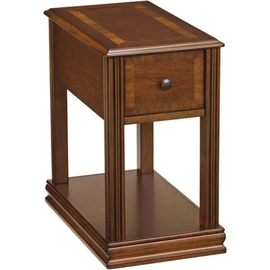 Ljustra Traditional Wooden Chair Side End Table for Living Room