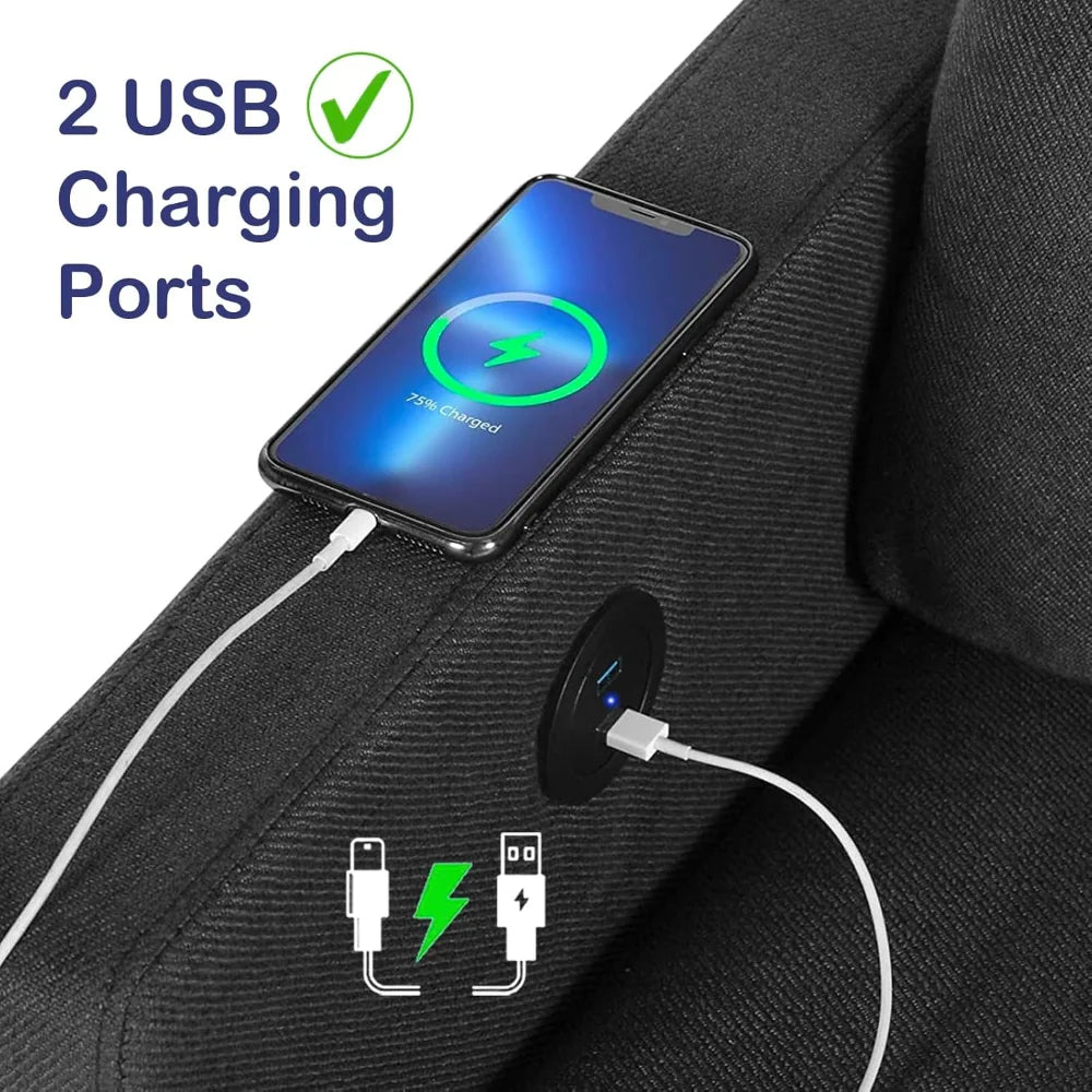 Comfy Loveseat Sofa Small Grey Couch Mid Century Modern Living Room