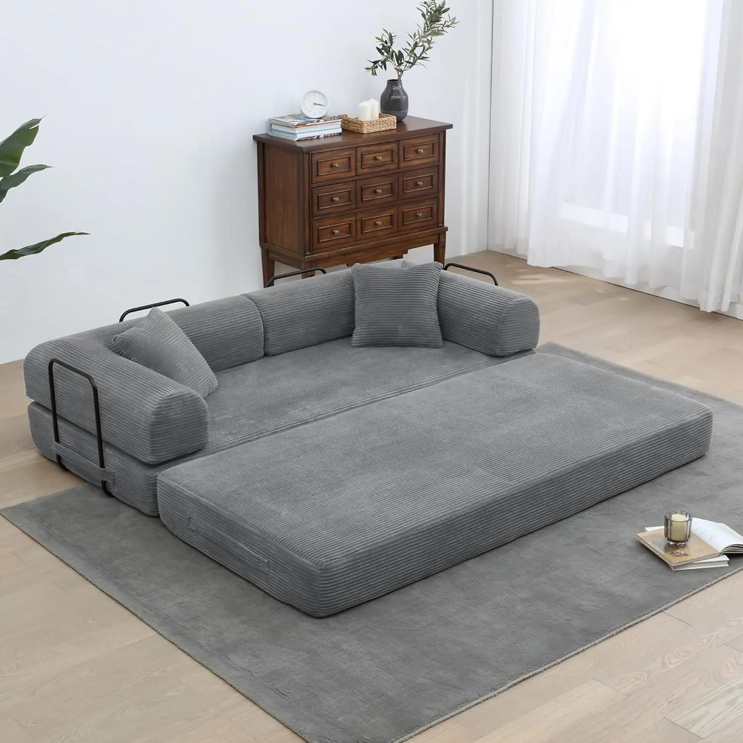 Ljustra Convertible Sleeper Sofa Bed Folding Couch Lounge Bed