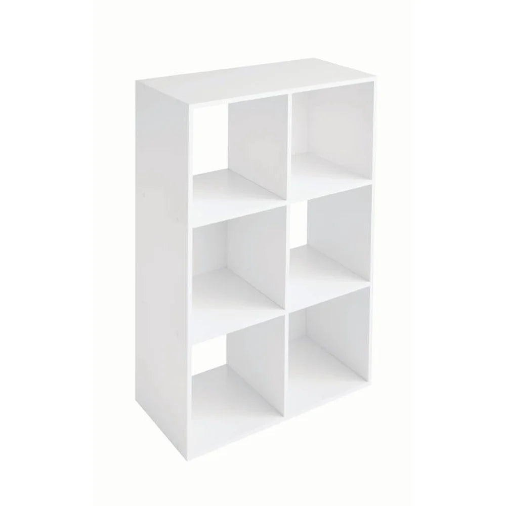 Stylish 6 Cube Storage Organizer Bookcase Vertical Horizontal Use