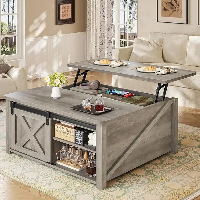 Lift Top Coffee Table with Storage Square Coffee Table for Living Room