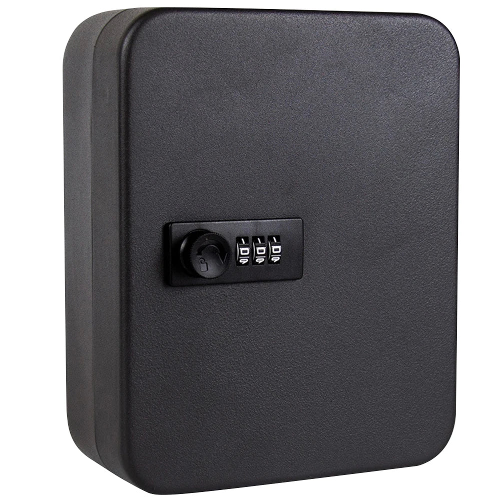 Wall Mounted Key Cabinet with 20 Hooks and Locking Security System