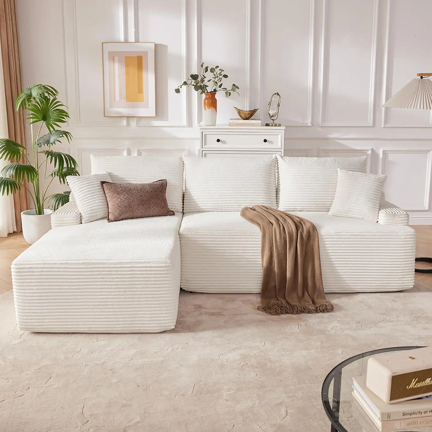 Ljustra Boneless Sectional Sofa with L-Shaped Chaise