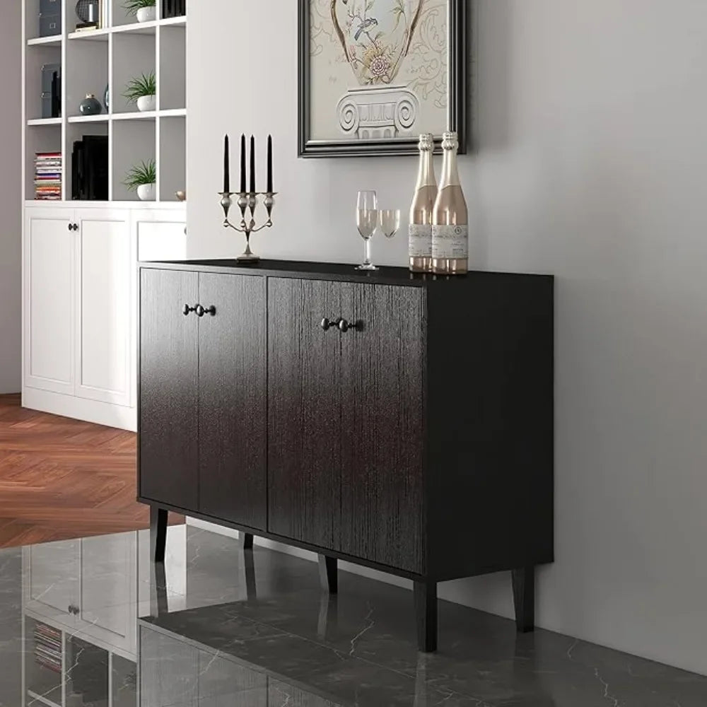 Ljustra Sideboard Buffet Cabinet 4 Door Kitchen Storage Console Table
