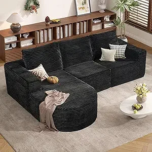 Ljustra Modular Sectional Sofa L-Shape Chaise Sleeper Couch No Assembly
