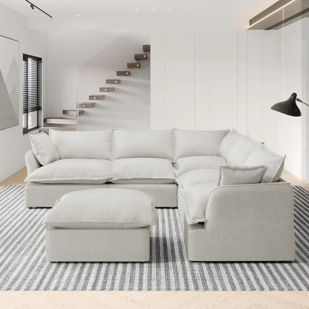 Ljustra Cloud Modular Sectional Sofa 6 Seaters Convertible Couch