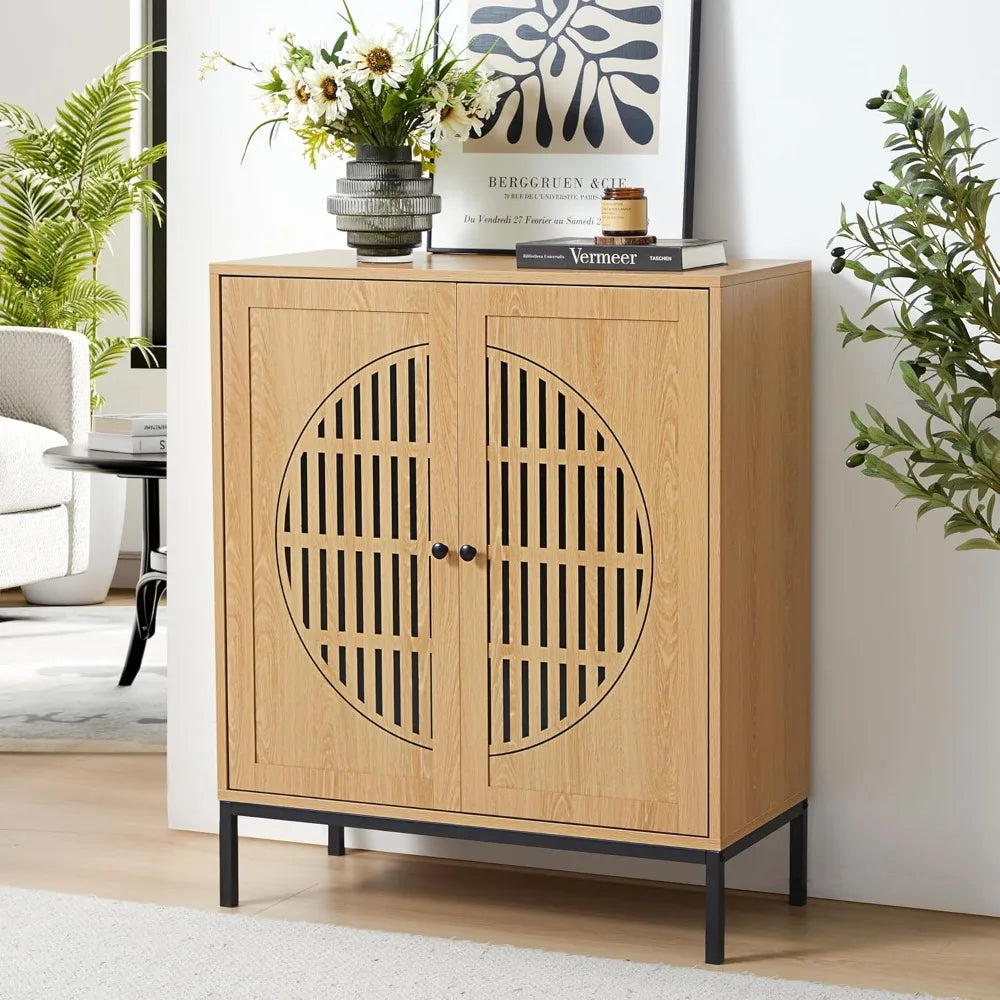 Sideboard Buffet Cabinet Storage Farmhouse 2 Doors Accent Console