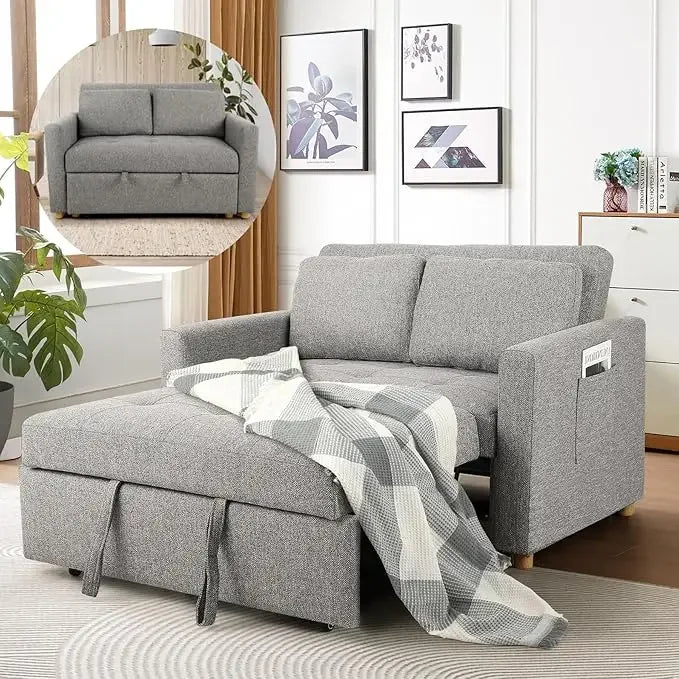 Ljustra Convertible Sofa Bed 3-in-1 Sleeper Loveseat Futon Couch