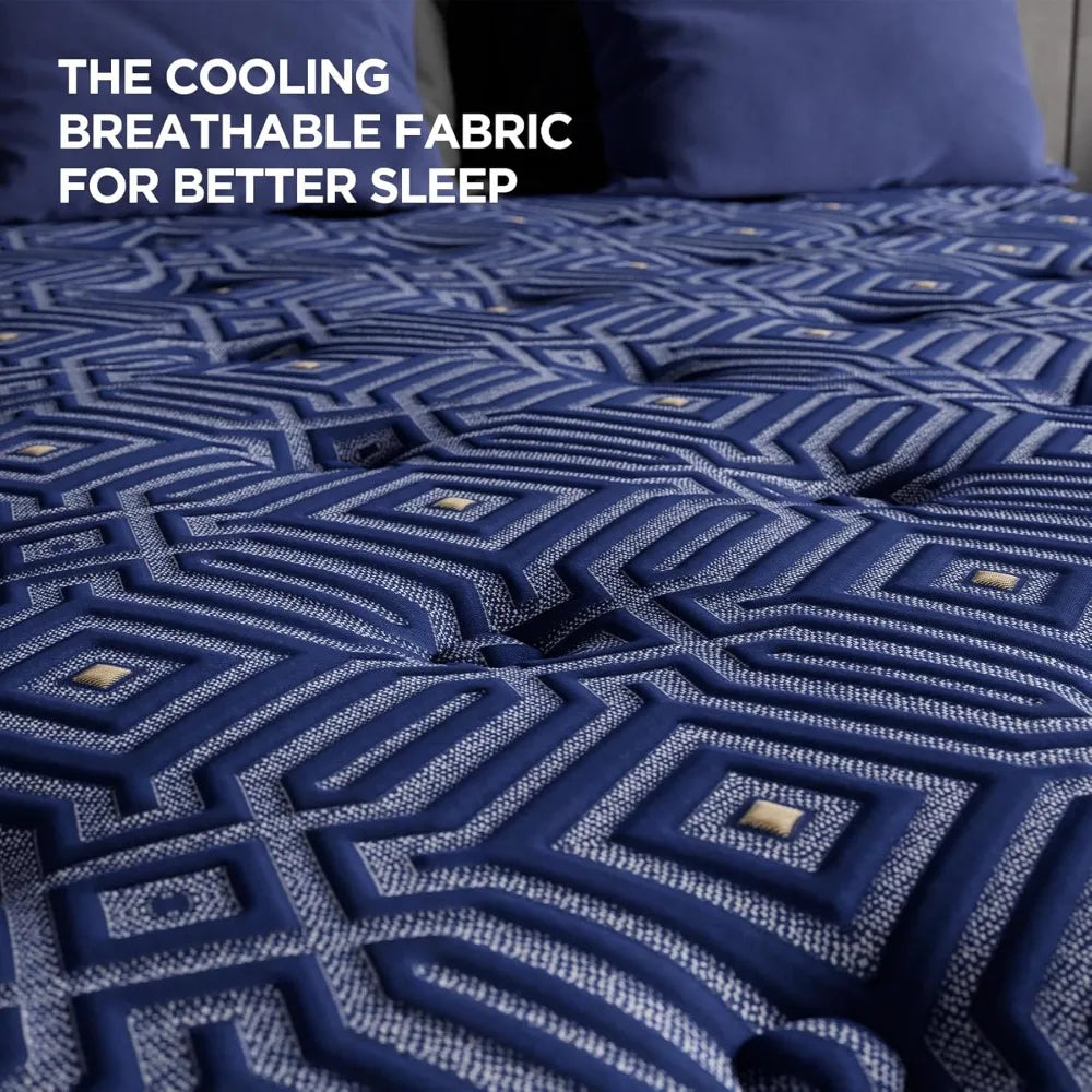 Ljustra Queen Mattress 14 Inch Medium Hybrid Memory Foam Pocket Spring