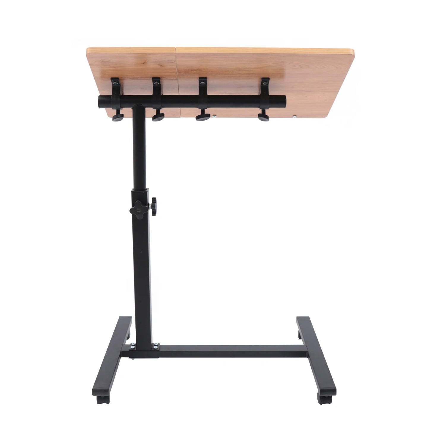 Adjustable Laptop Desk Rolling Mobile Stand 360° Rotating Workstation