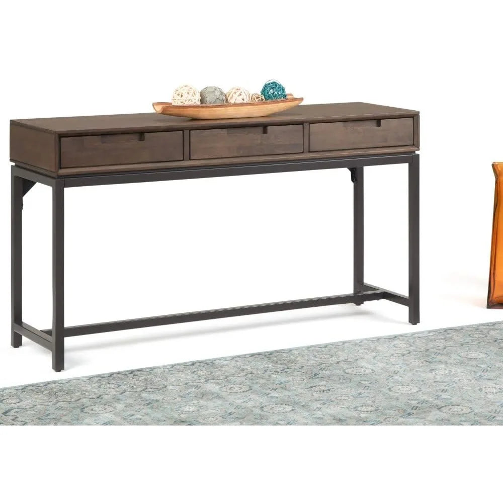 Banting Console Table Mid Century Modern Solid Hardwood Entryway Table