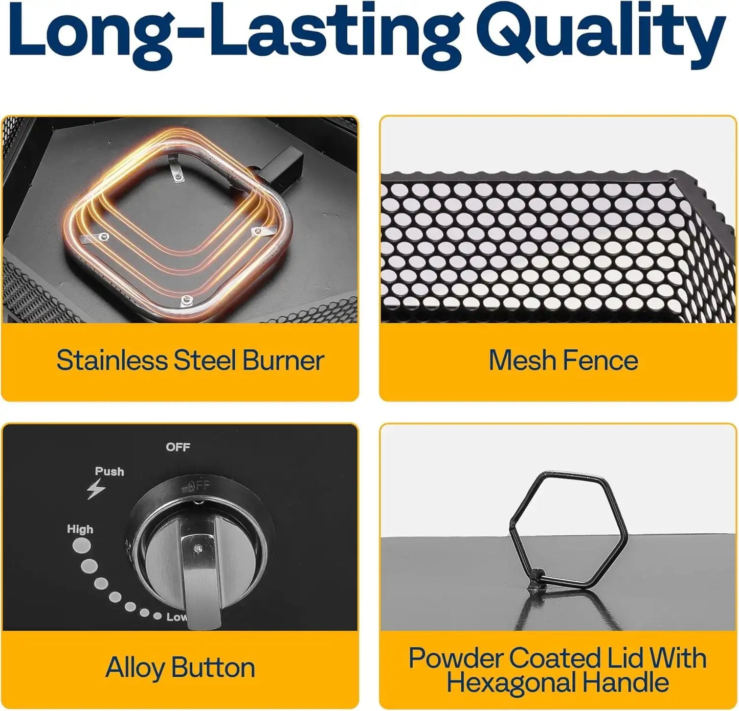 Portable Propane Fire Pit 58000 BTU Smokeless Outdoor Design with Carry Bag