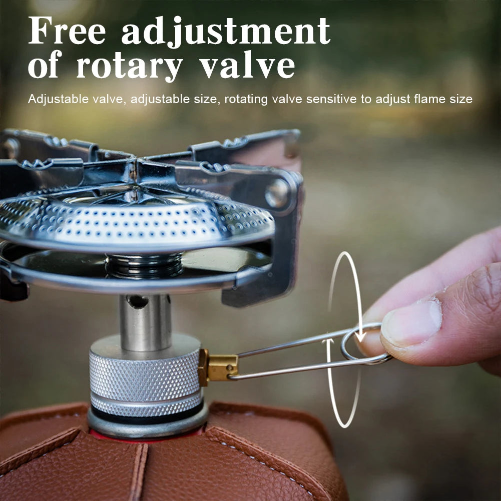 Portable Outdoor Camping Gas Stove Lightweight Adjustable Flame Hiking