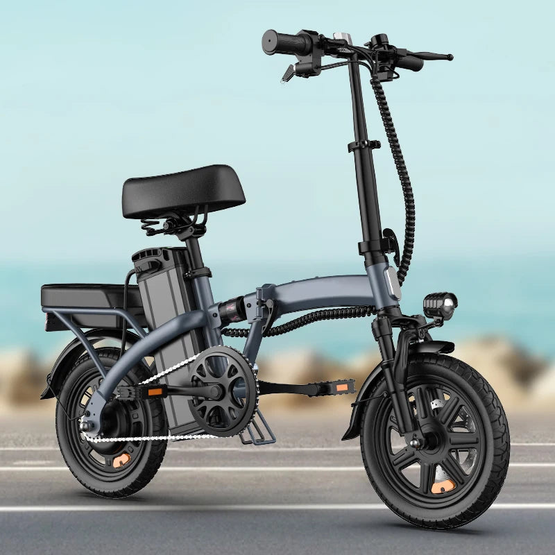 14 Inch Foldable Electric Bicycle Peak 500W Motor 48V 40 Miles Range