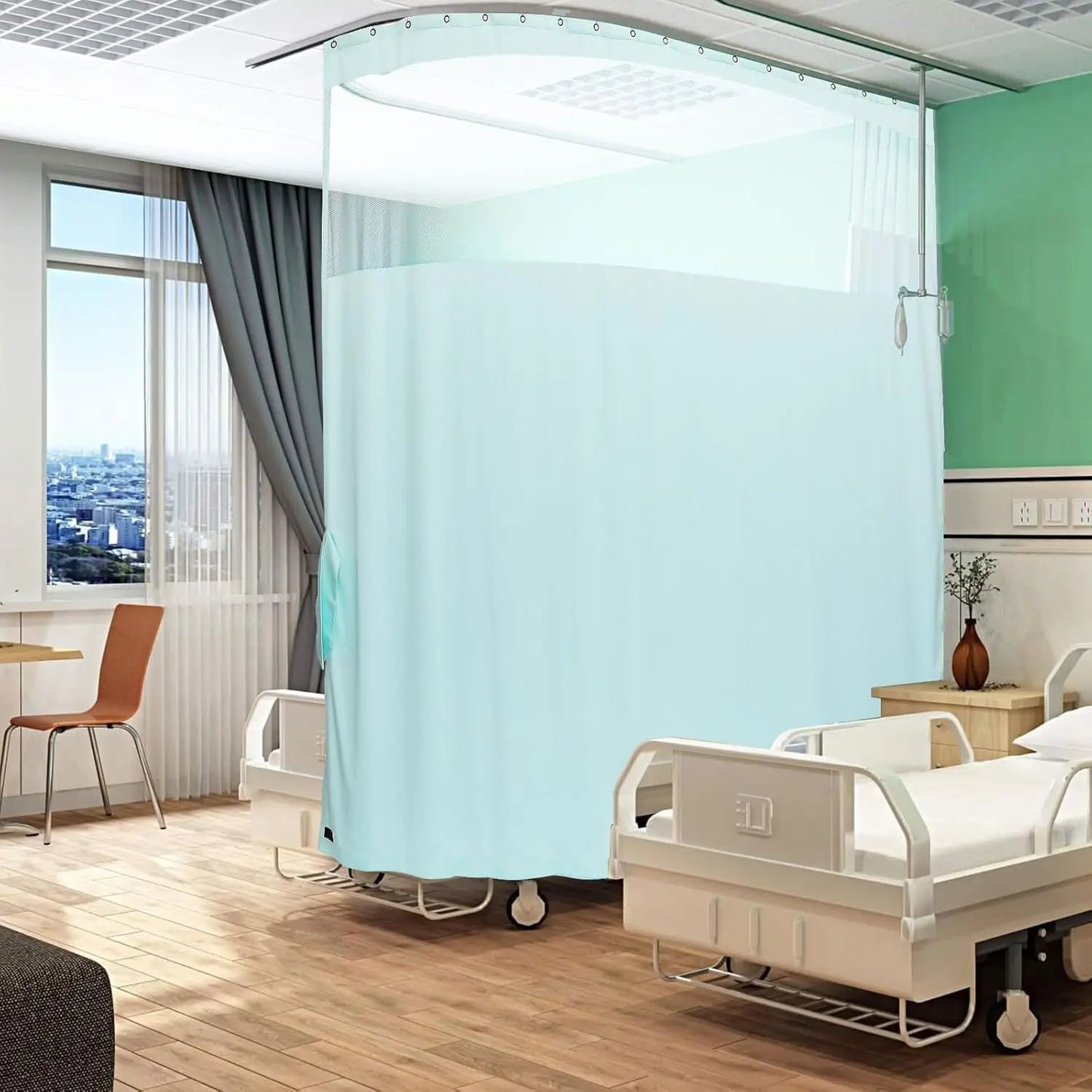 Hospital Curtain Privacy Room Divider Fire Retardant Cubicle Curtains