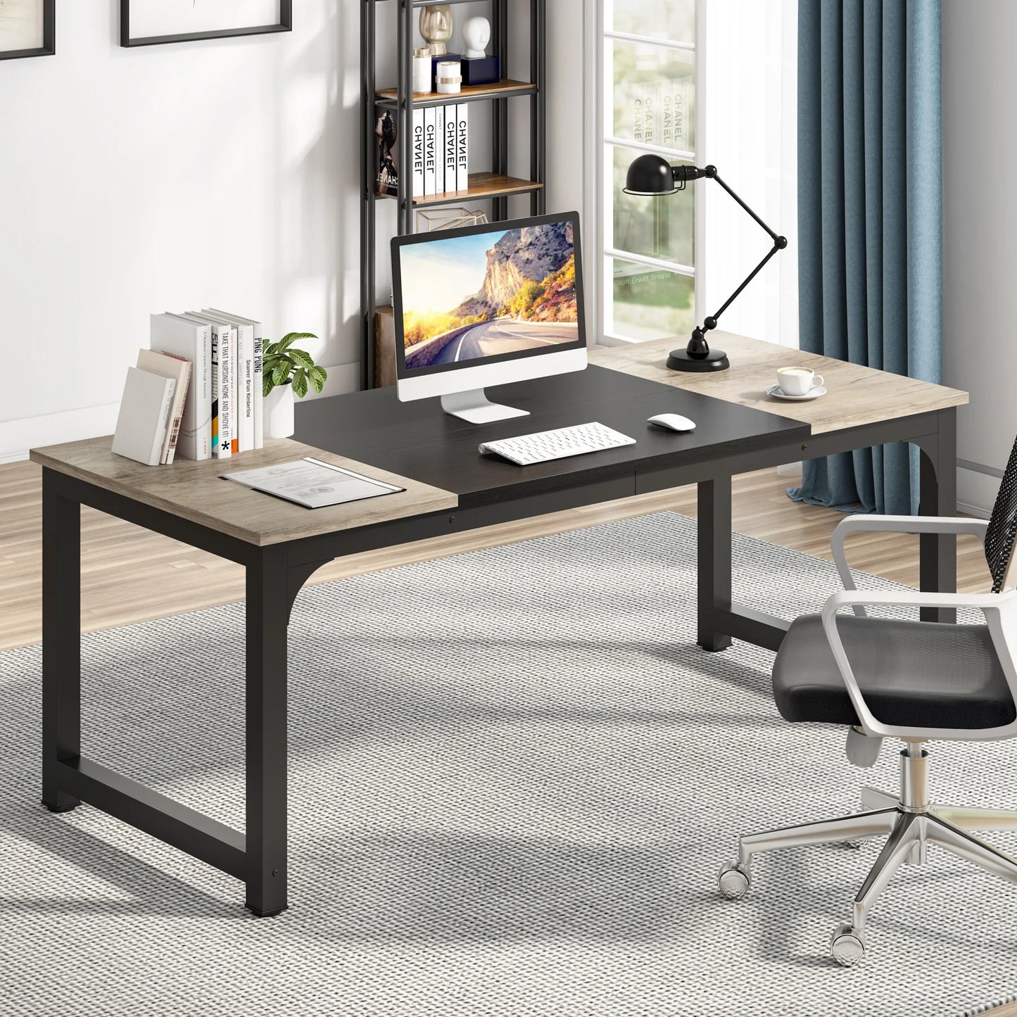 Ljustra Modern Computer Desk Large Office Study Writing Workstation
