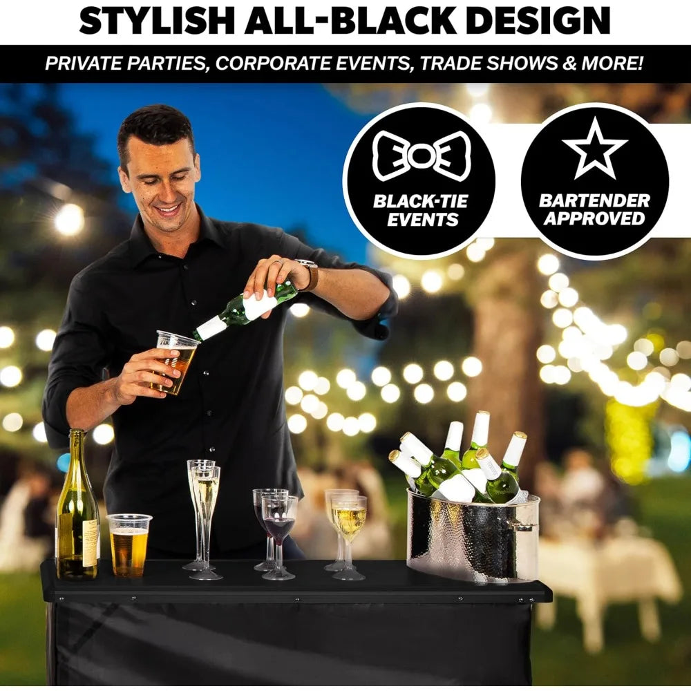 Activity Portable Bar Table LED Pop-Up Mobile Cocktail Table
